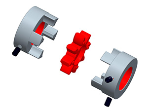 LK16-1 Jaw Coupling - Set screw Type